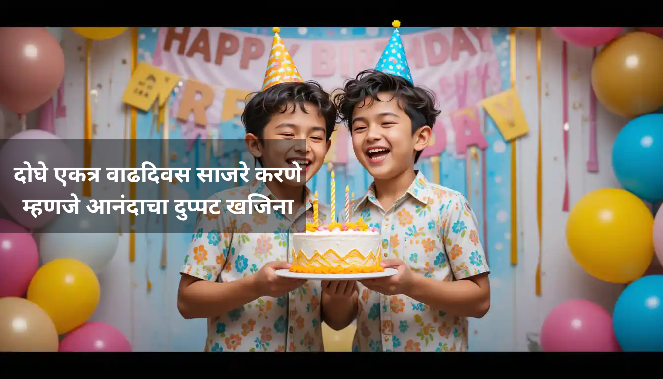 जुळ्या भावांना मराठीत वाढदिवसाच्या शुभेच्छा | Birthday Wishes For Twins Brother In Marathi 