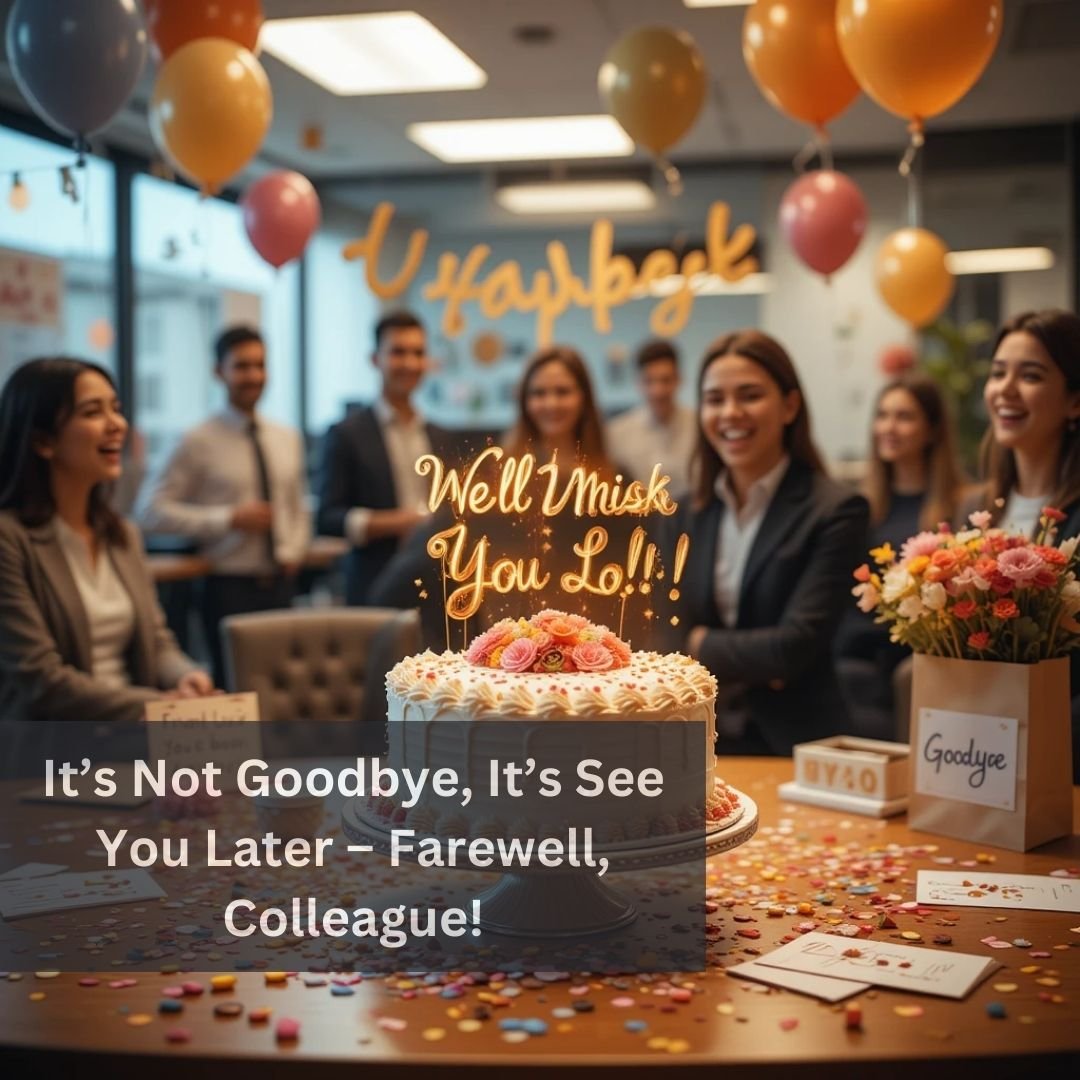 Farewell Cake for Colleague: 10 Memorable and Heartwarming Messages to Show Your Appreciation