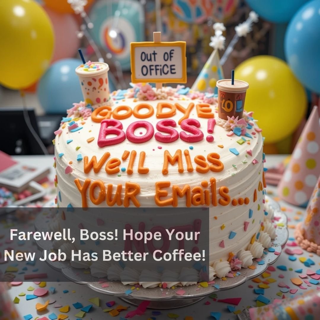 Farewell Message on Cake for Boss Funny: 10 Hilarious and Memorable Ideas to Lighten Their Goodbye