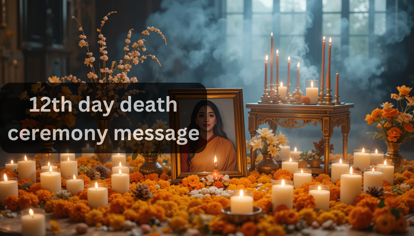 12th day death ceremony message