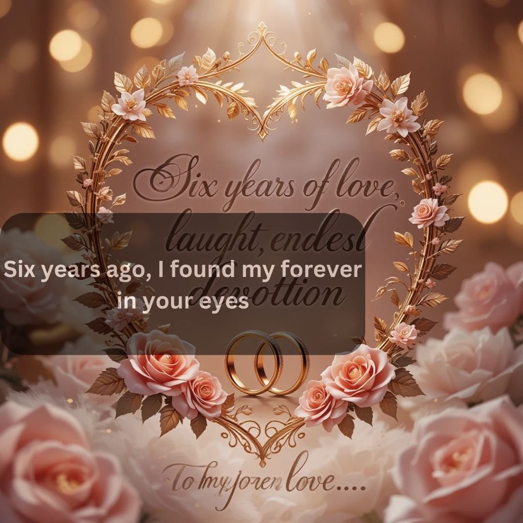 Happy 6th Anniversary Wishes to Wife That Show Deep Love and Devotion