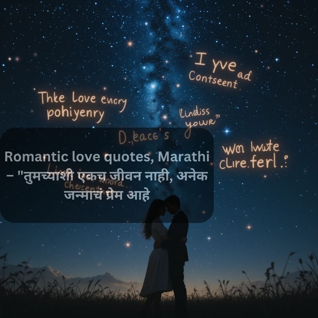 Romantic Love Quotes, Marathi: 12 Heartfelt Quotes to Deepen Your Love and Touch Their Soul
