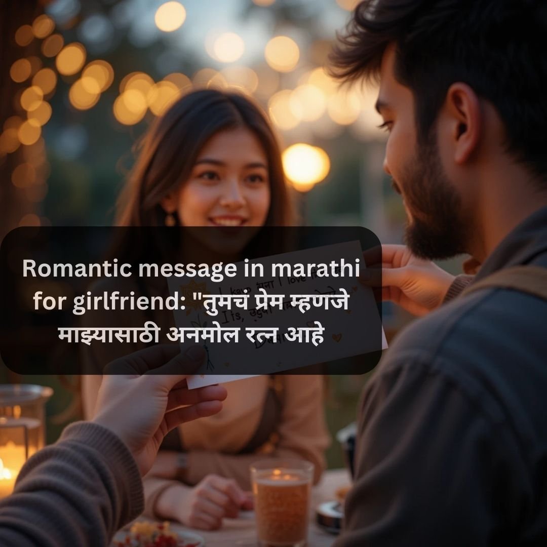 Romantic Message in Marathi for Girlfriend: 10 Sweet Messages to Make Her Smile